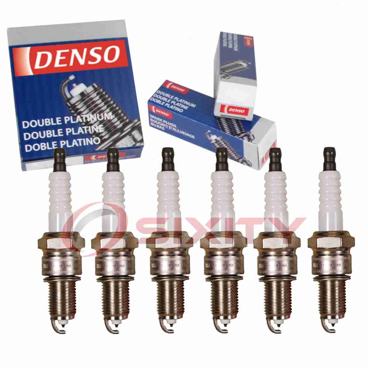 6 pc Denso Platinum Long Life Spark Plugs for 1996-2000 Chrysler Town  jy