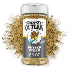 Dan-O'S Outlaws Butter Steak Seasoning, 6.9 Oz Bottle, All Purpose Seasoning for