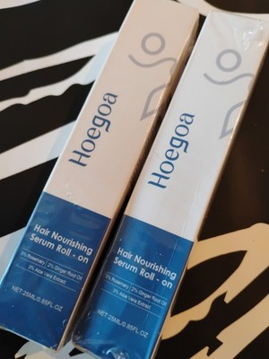 HOEGOA 2 Pack Hair Nourishing Serum Roll-On Sealed Exp 05/2028 Brand New 25ml X2