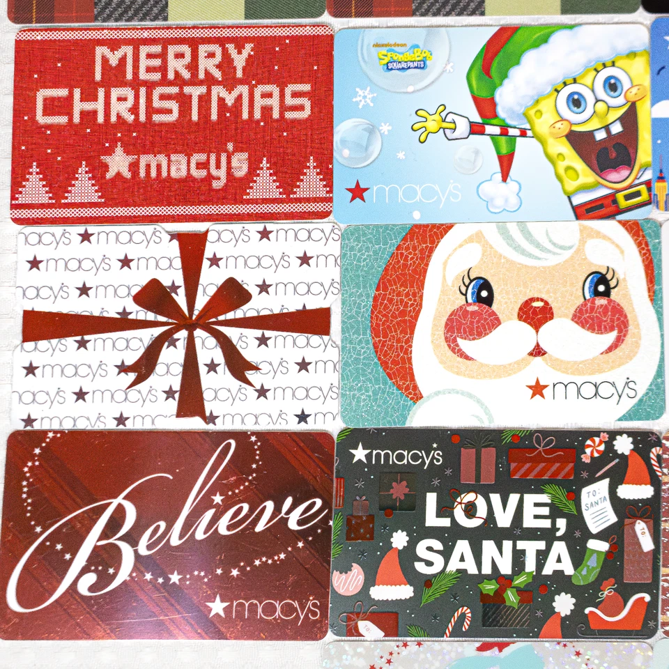 Macys Gift Cards Lot 24 Holiday Designs Christmas Collectible - VALUE UNKNOWN - Image 3 of 4