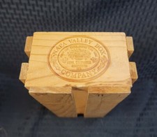 Sony Tape Napa Valley Box Company Cassette Storage WoodRack Crate
