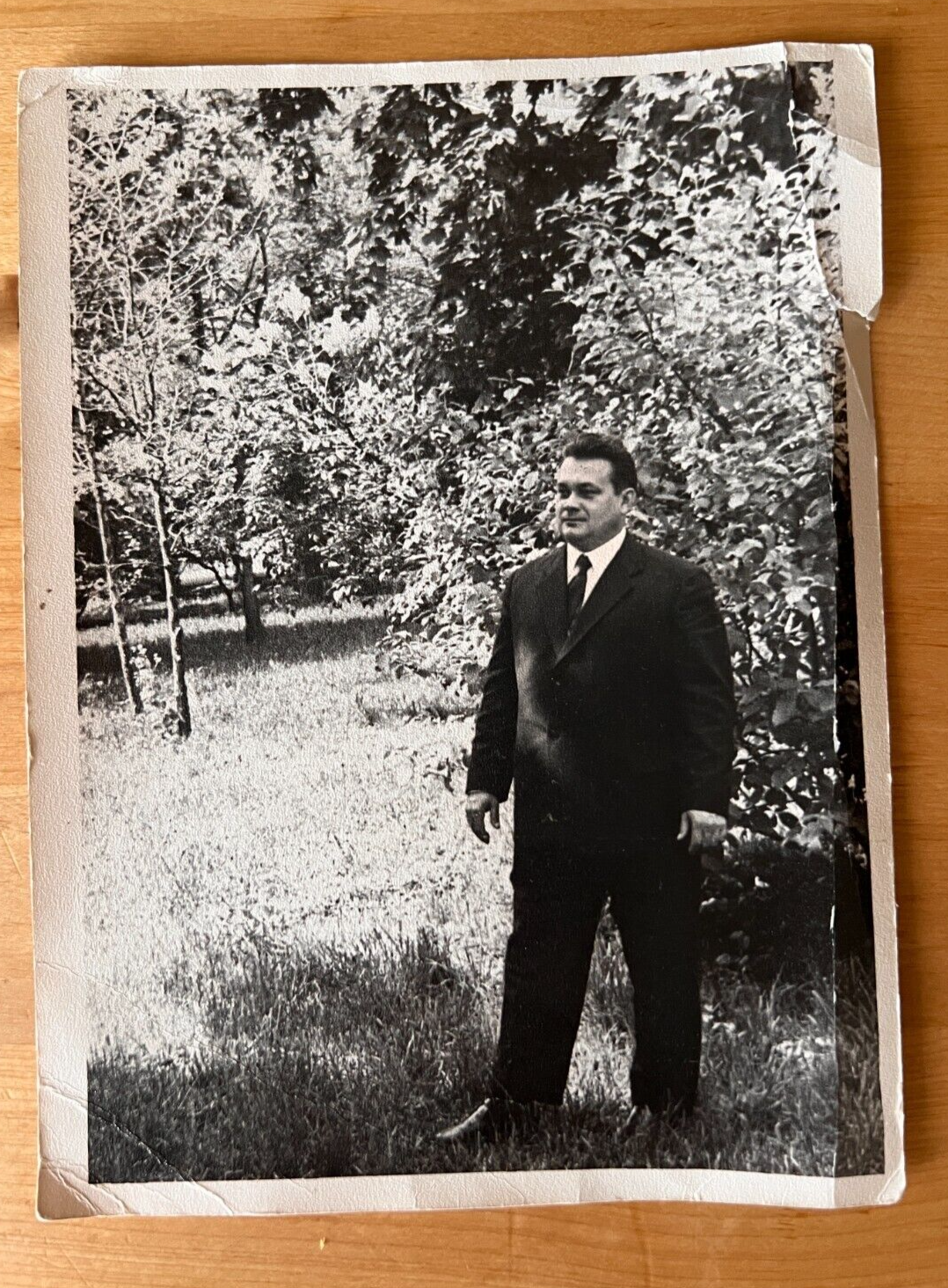 LOTTO Foto sovietica anni '70 uomo in giacca e cravatta foto vintage