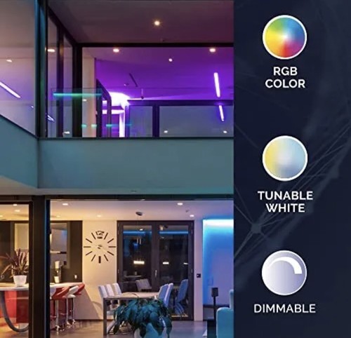 Satco S11280 Starfish WiFi Smart LED Color-Changing and Tunable White Edge-Li... - Picture 2 of 7