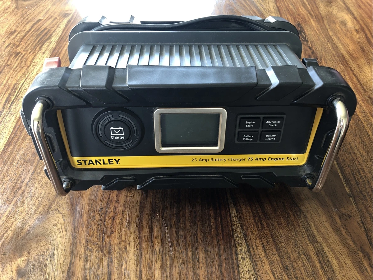 Stanley BC25BS Black Smart 12 Volt Automatic Battery Charger With Engine Start