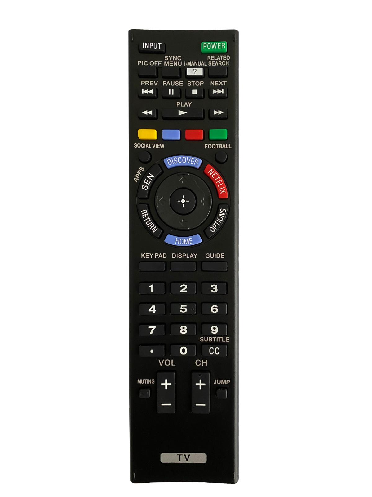 New Remote Control Replace for Sony Smart TV KDL-60R550A KDL-48W650D