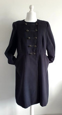 Vintage Roman Originals Military Style Steampunk Coat Size Xl Black 1980/90s