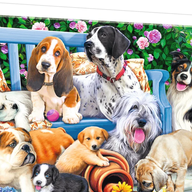 Trefl - Puzzle - Hunde Im Garten 1000 Teile - Bild 2
