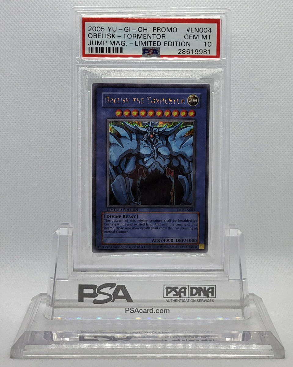 YUGIOH JMP-EN004 OBELISK THE TORMENTOR SECRET RARE HOLO FOIL YUGIOH JMP-EN004 OBELISK THE TORMENTOR SECRET RARE HOLO FOIL