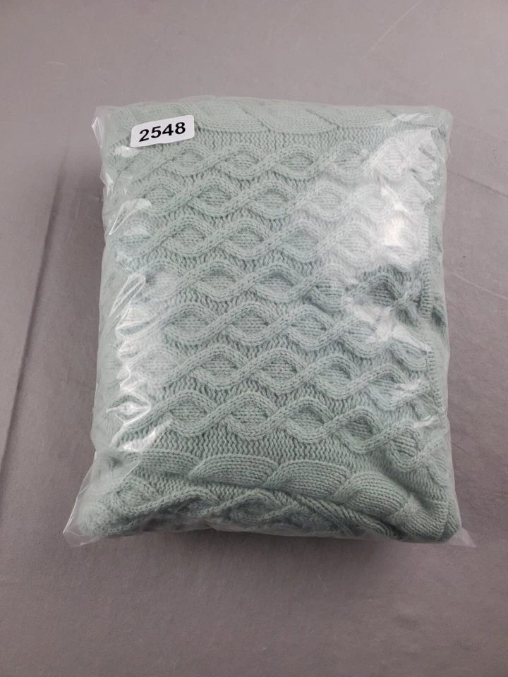 Christopher Fischer Suéter Mujer M Verde Cachemira Capucha Cárdigan Palanca Foto 2 de 4