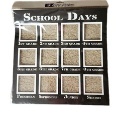 EZ Laser Designs "School Days" Overlay for 12x12 Scrapbook Page BNIP
