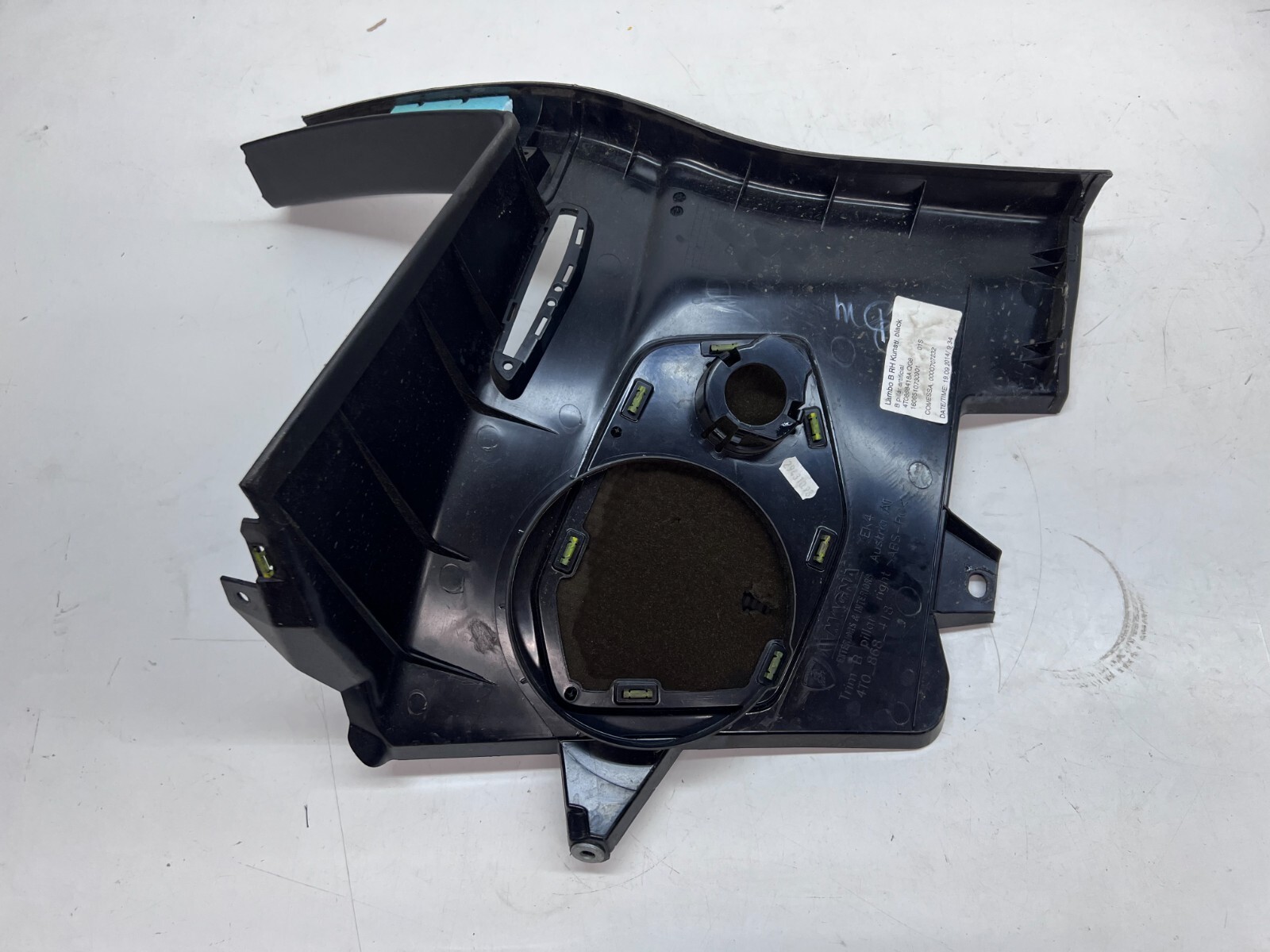LAMBORGHINI HURACAN LP610 PASSENGER RIGHT SIDE RH B-PILLAR TRIM OEM 4T0868418A