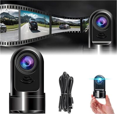 1080P HD 360° Rotating Mini ADAS Dashcam, New Mini Front Dash Camera for Cars