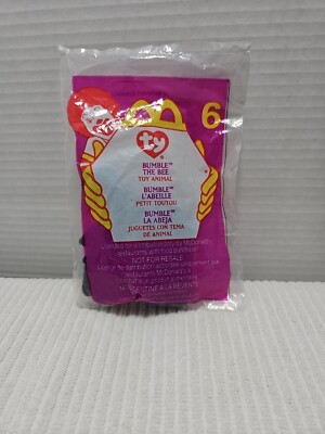 NIP 2000 MCDONALD'S MINI BUMBLE THE BEE TY BEANIE COLLECTIBLE #6