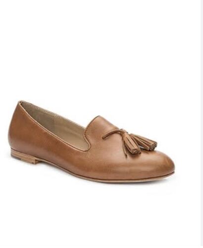 Trenery Tan Tassel Pebble Loafer 37 - Picture 1 of 3