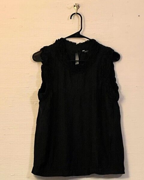 FRENCH CONNECTION Solid Black Sleeveless (Size 8)… - image 1