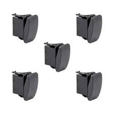5pc 12V DC 20A 2-Pin (ON)-OFF SPST Momentary Rocker Switch Kit For Automotive