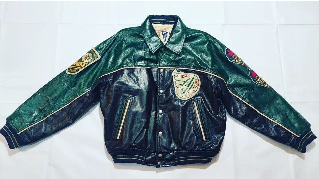 Rare ACD Avirex Canadian Leather Varsity jacket 90s NYC Rare ACD Avirex Canadian Leather Varsity jacket 90s NYC