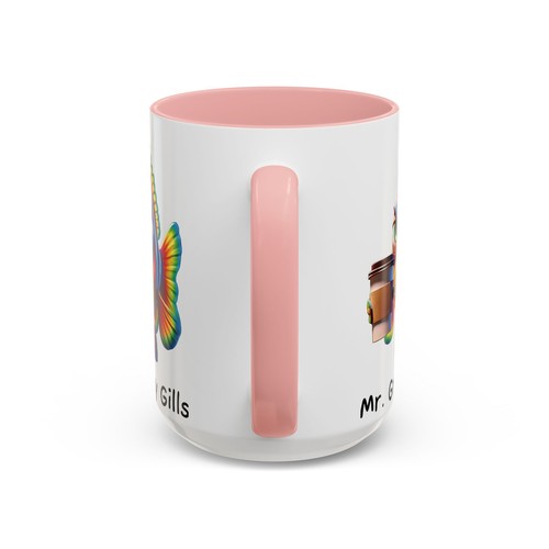 Tazza ceramica accentata Mr Grumpy Gills lavabile per microonde e lavastoviglie 2 lati - Foto 46 di 49