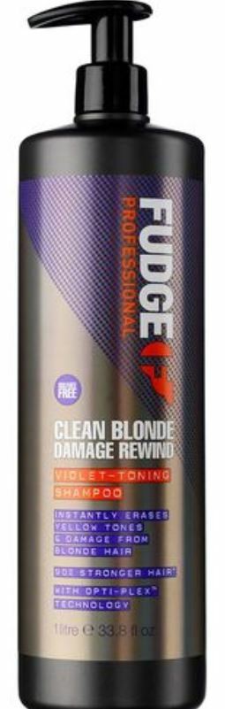Fudge Clean Blonde Damage Rewind Violet Toning Shampoo 1000ml