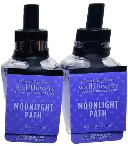 Bath Body Works MOONLIGHT PATH Wallflower Refill Bulbs Home Fragrance 2 Pack New