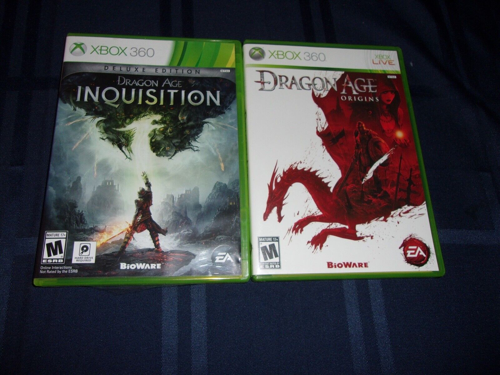 XBOX 360 MICROSOFT LOT 2 DRAGON AGE ORIGINS INQUISITION DELUXE COMPLETE