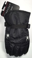 SPYDER INSULATED SKI SNOWBOARD GLOVES BLACK MENS Size S/M NWT