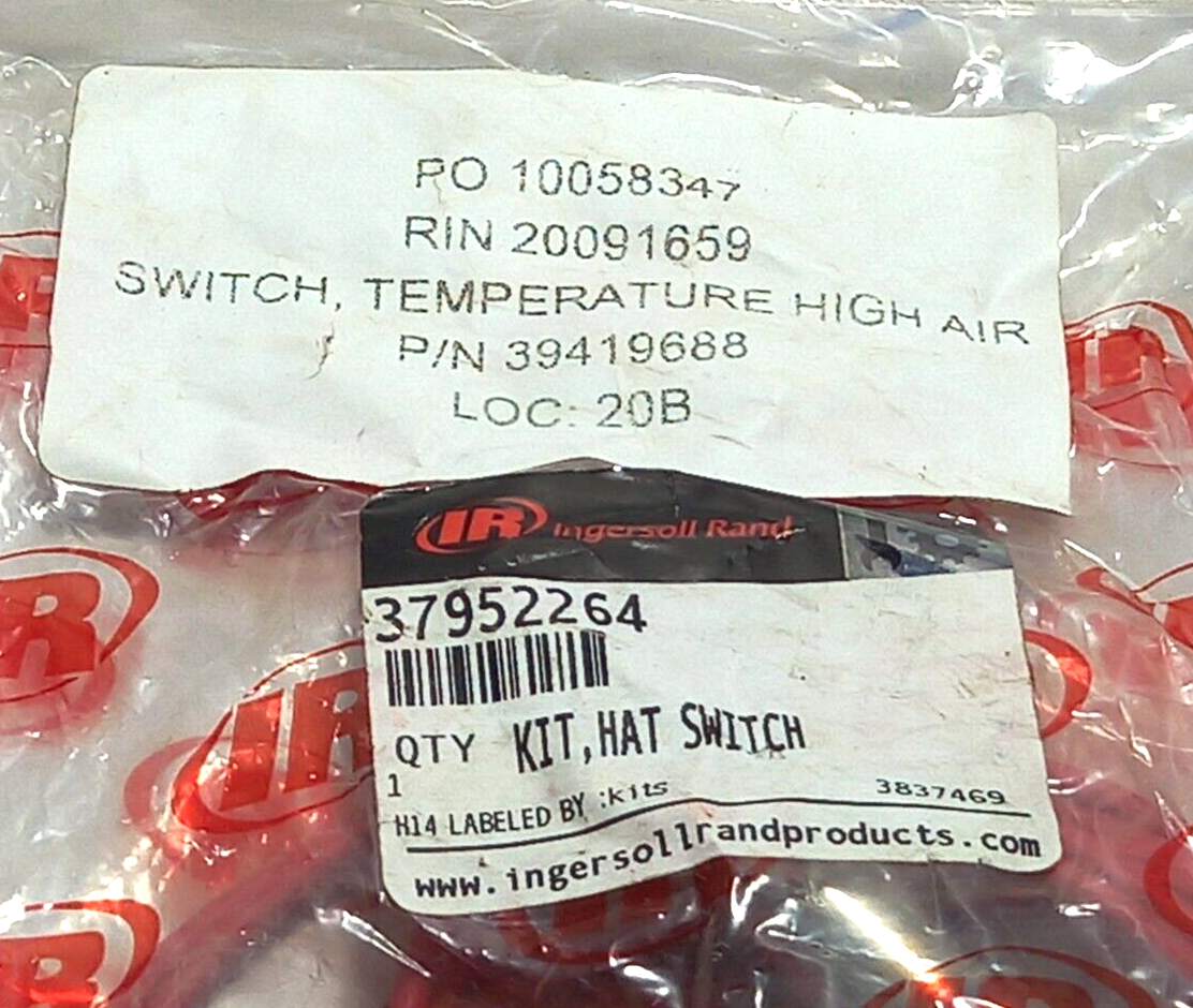 Ingersoll Rand 37952264 Hat Switch Kit Fenwal 08-819511-005