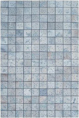 Leder Teppich Extravagant 150x240 cm echtes Kuhfell Shabby Look Cowhide Handmade - Bild 1 von 4