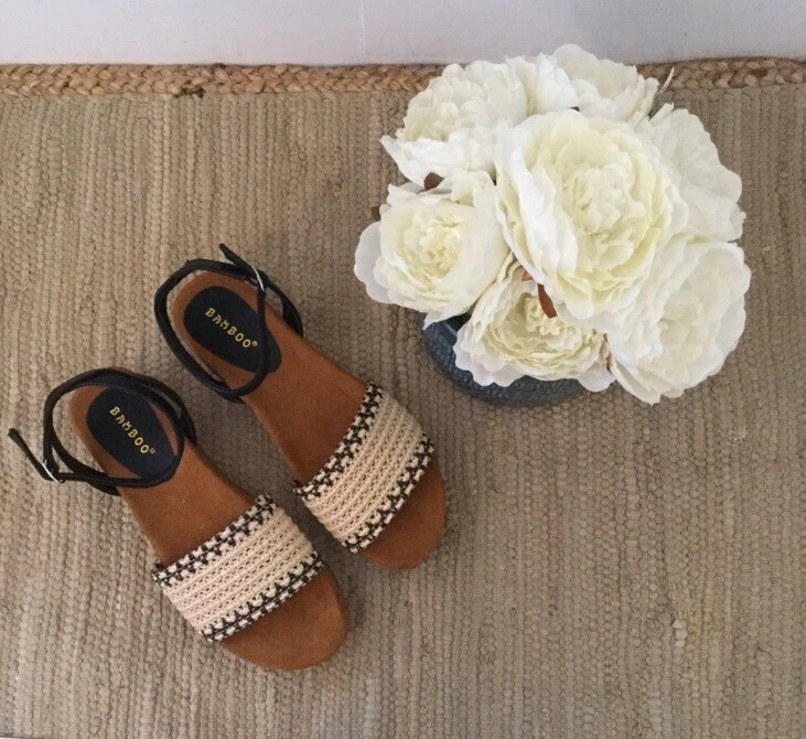 Bamboo platform best sale sandals