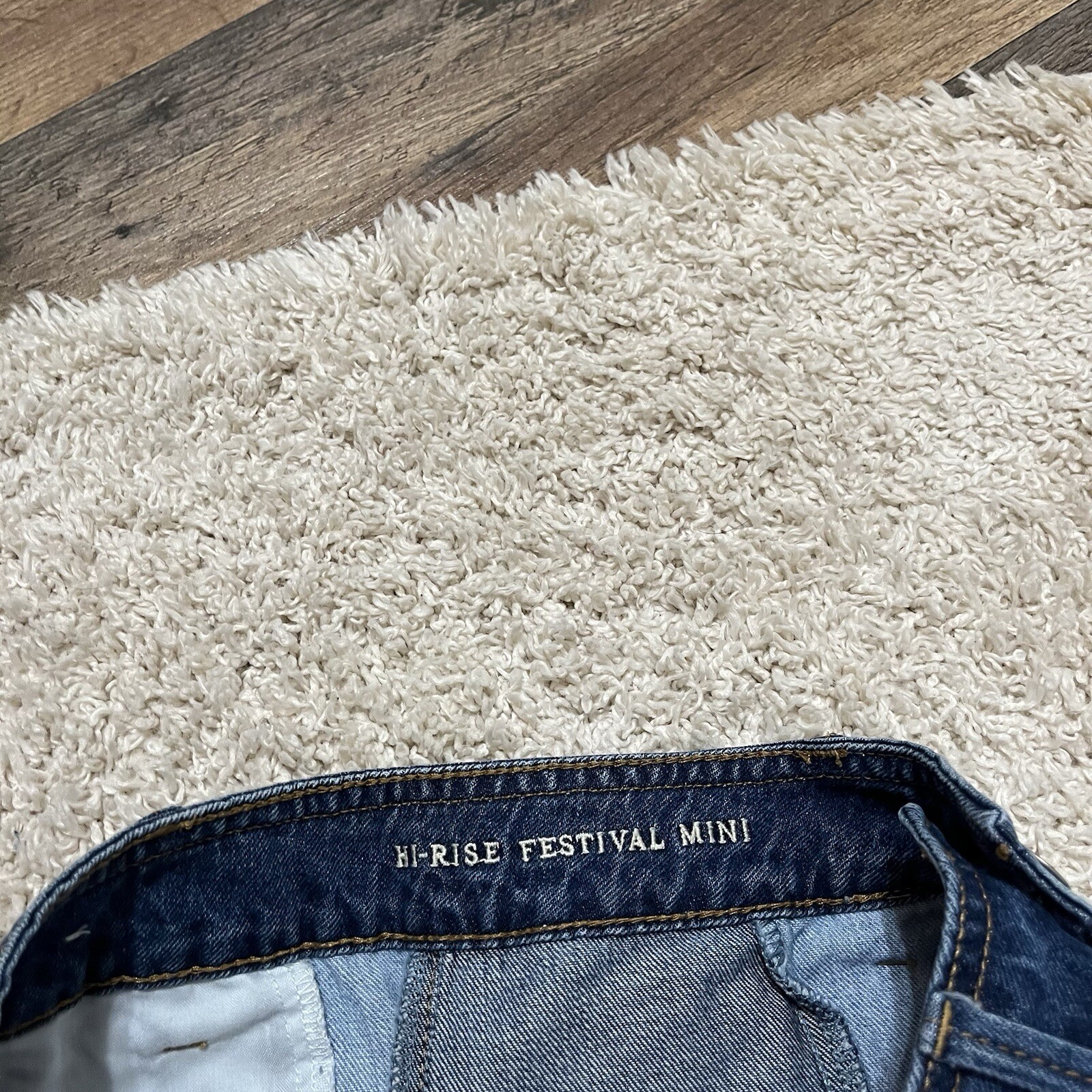 American Eagle Button Front Patchwork Two Tone Fr… - image 4