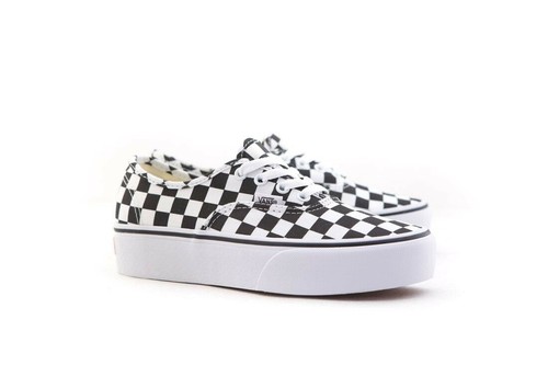 vans authentic platform checkerboard