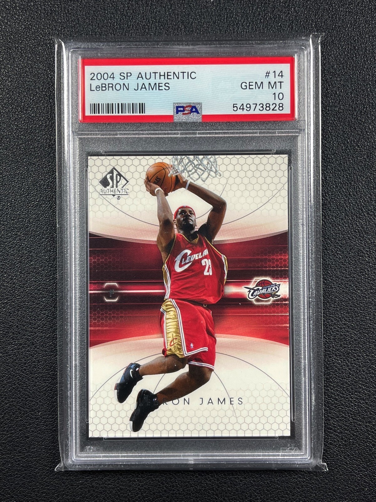 UD Sp authentic lebron james SGC 10