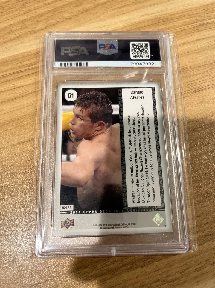 CANELO ALVAREZ PSA 9 2014 UPPER DECK 25TH ANNIVERSARY #61 - Image 2 of 2