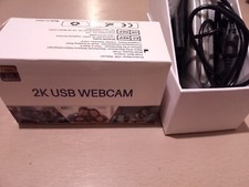 Webcam Full HD 1080p 2K UHD with Mic USB PC Laptop Desktop Clip On
