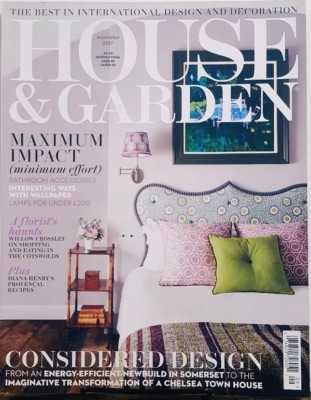 House & Garden UK Sept 2017 Maximum Impact Considered Design FREE SHIPPING CB