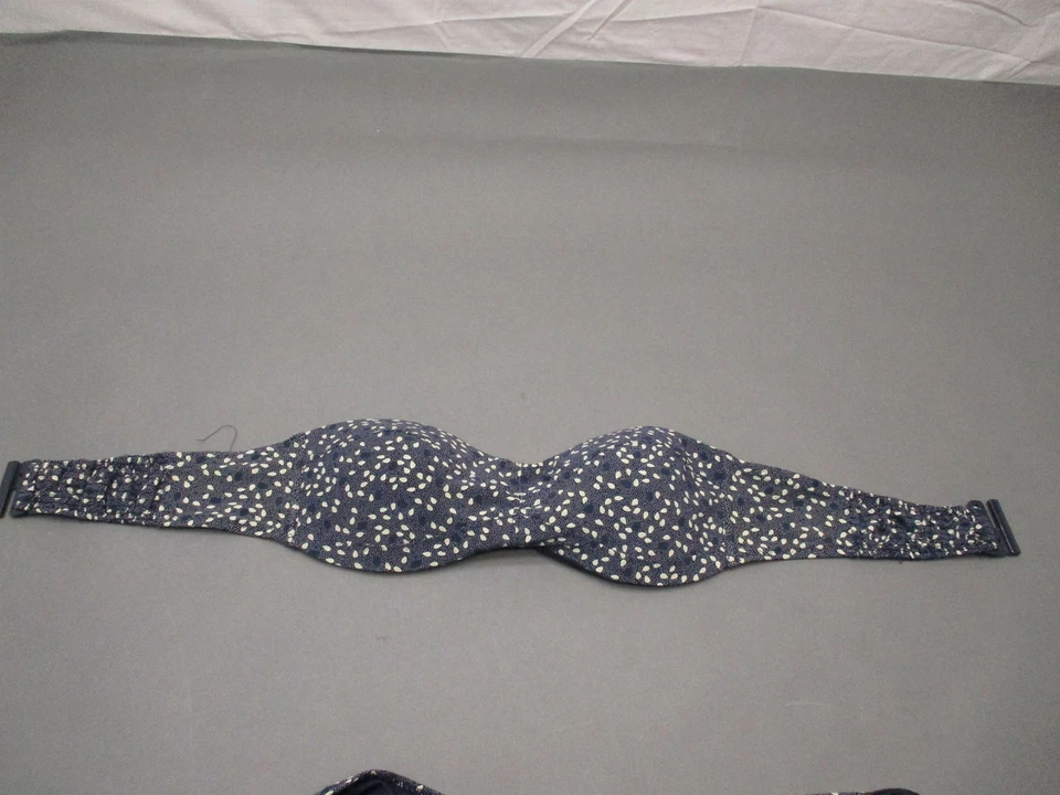 H&M Talla 12 Mujeres Navy Wireless Bandeau + Bottom 2PCS Bikini Swimsuit Foto 4 de 4