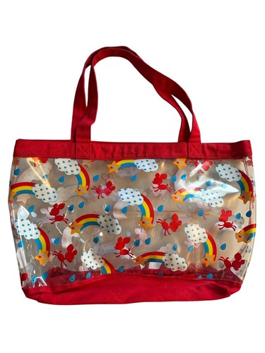 Sanrio Deery Lou Loungefly 2007 Clear Vinyl &  Canvas Carry Bag Tote 21"×11"