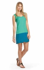 *NEW* Colorblock Green & Blue Casual Shift Dress by Thakoon for Target (Size L)
