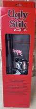 Ugly Stik 6’6” GX2 Travel Fishing 4-piece Rod and Reel Spinning Combo + case/bag