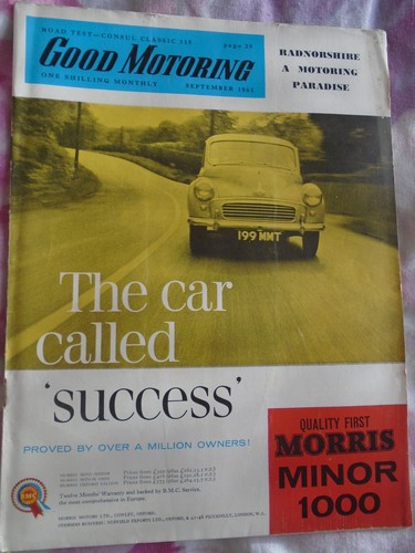 Good Motoring Sep 1961 Ford Consul Classic 315