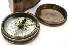 Robert Frost Poem Compasspocket Compass W Leather Case Rustic Vintage Home Decor