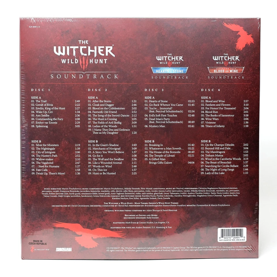 The Witcher 3 Game Vinyl Record Soundtrack 4 LP Seltkirk's Armor Splatter VGM - Image 3 of 3
