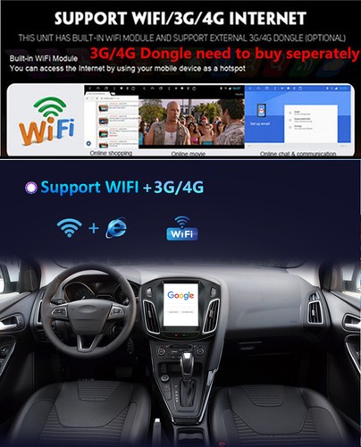 9.7'' Car Stereo Radio GPS Mirror Link OBD FM RDS For Ford Focus 2012-2017 - Afbeelding 9 van 11