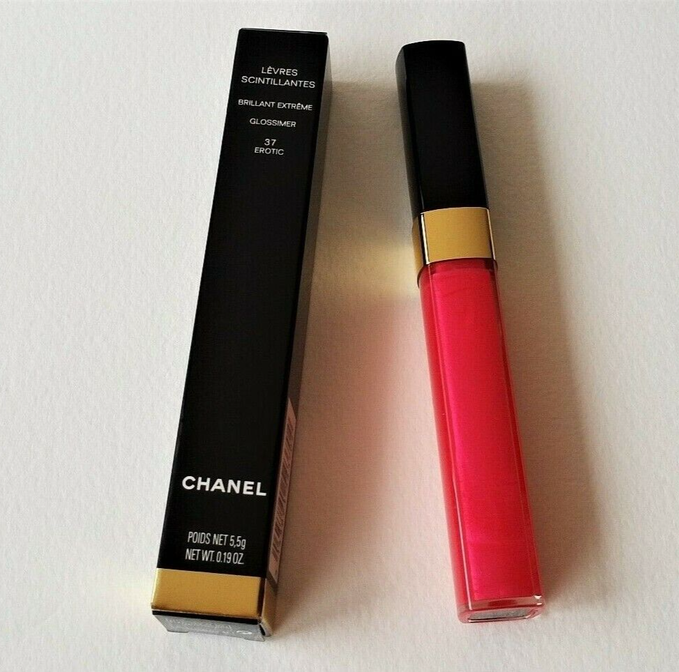 CHANEL Levres Scintillantes Glossimer Lip Gloss 37 EROTIC | eBay