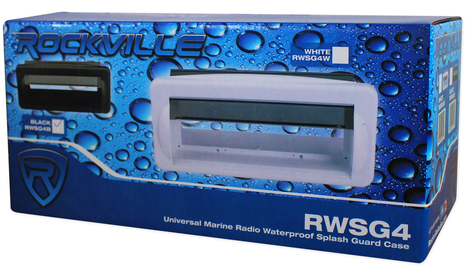 Rockville RWSG4B Универсальный морскойлодочный приемник Брызговик Черный корпус
