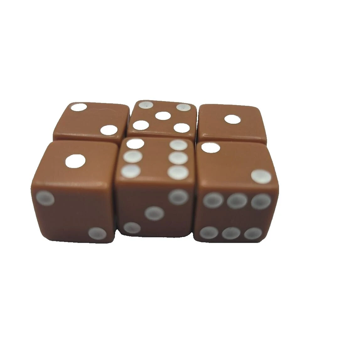 Juego de dados Marrón piezas y piezas