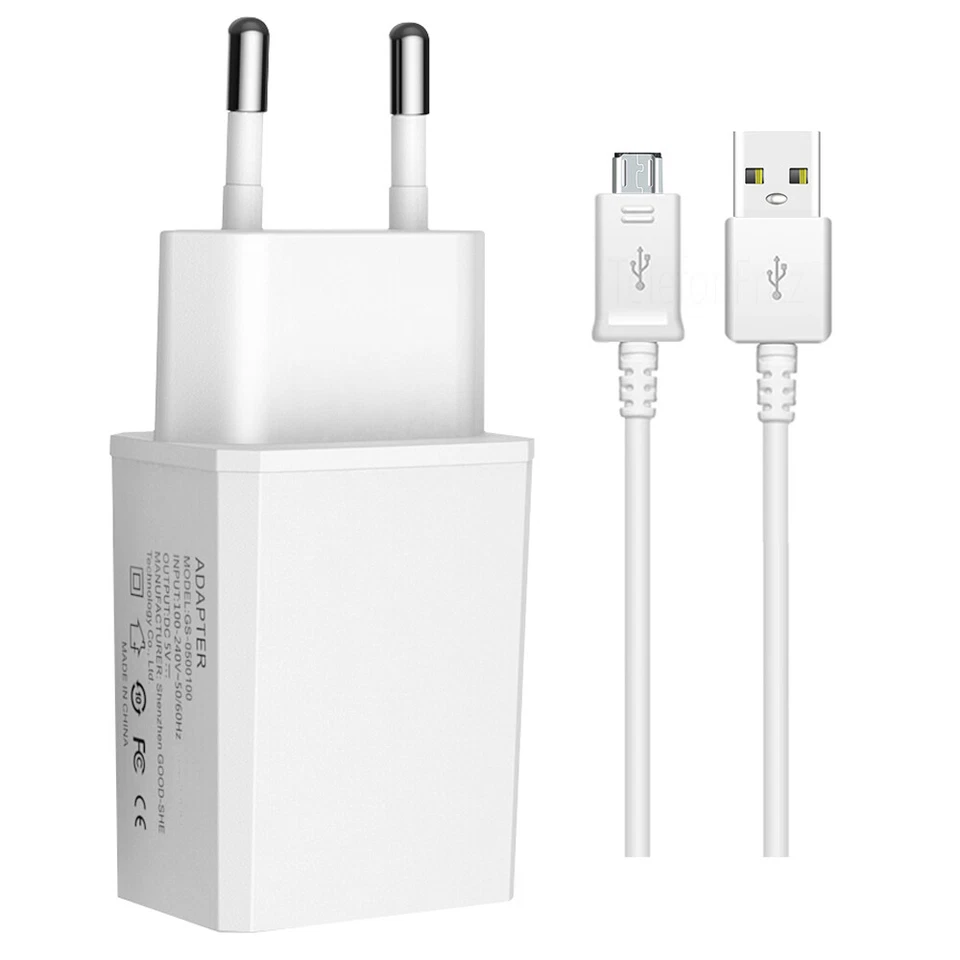 Netzteil Ladegerät Micro Usb Datenkabel passend für Samsung Galaxy S7 S6 S5 S4  - Bild 1 von 1