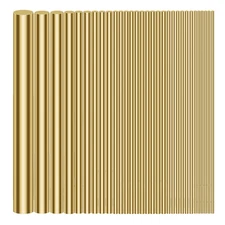 1/2" 3/8" 5/16" 1/4" 3/16" 5/32" 1/8" 3/32" 1/16" Brass Rods Assortment Kit, Bra
