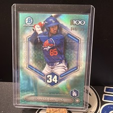 2026 Bowman Chrome- Eduardo Quintero Scouts Top 100 Aqua Refractor /125 (SP)(RC)