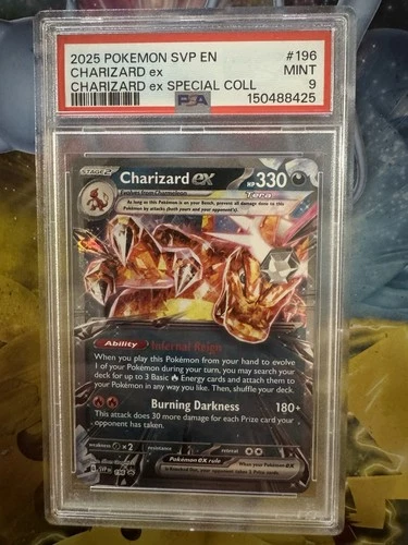 Pokémon Charizard ex 196 SVP Scarlet & Violet Promo Holo PSA 9 2025